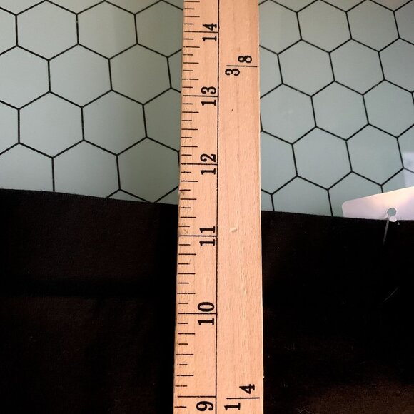 Tommy Jeans Leggings Womens Waist 34" Black Side Stripe Cropped Retro Pants RARE - Picture 7 of 14